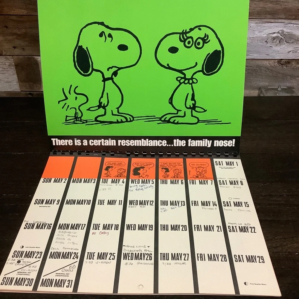 Snoopy 1982 Week by Week Charlie Brown